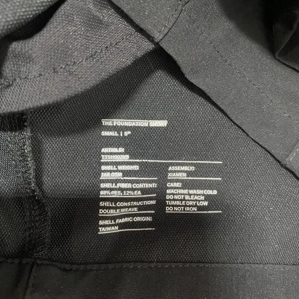 Ten Thousand Tactical Shorts Mens Small 5 inch Inseam Black Lined Performance